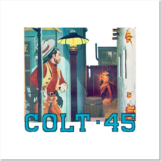 Colt 45 Buffalo Bill Western Cowboy Retro Comic Wall Art by REVISTANGO